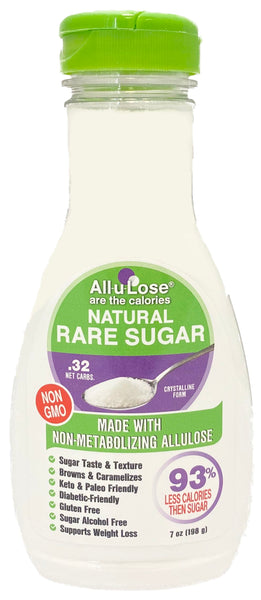 Crystalline All-u-Lose, Natural Rare Sugar, Non-GMO Allulose - 7 oz.