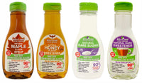 All-u-Lose Variety Pack of 4, Maple 11.75oz, Crystalline 7oz, Honey 11.75oz, & Naturally Sweetened 11.75oz