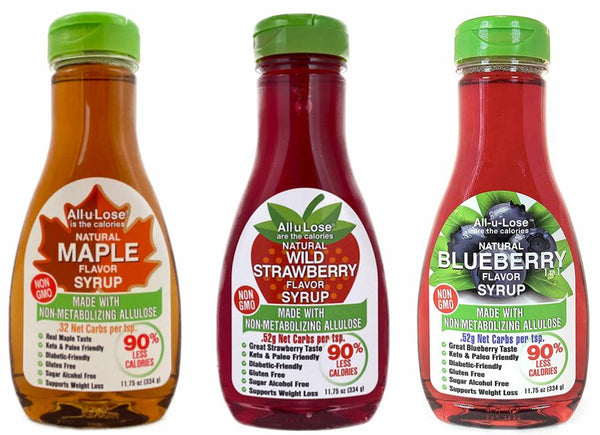 Maple, Strawberry & Blueberry All-u-Lose Sweeteners (3 Pack)