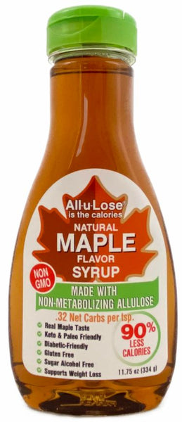 Natural Maple flavored Non-GMO All-u-Lose Syrup - 11.75oz Bottle