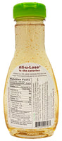 Natural Vanilla Bean flavored Non-GMO All-u-Lose Syrup - 11.75oz Bottle