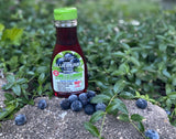 Natural Blueberry flavored Non-GMO All-u-Lose Syrup - 11.75oz Bottle